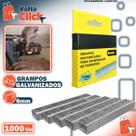 Grampo para Grampeador Tapeceiro 6 mm em Aço Galvanizado Fixação Firme e Durável Grampo para Grampeador Tapeceiro 6 mm em Aço Galvanizado Fixação Firme e Durável