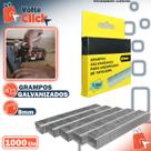 Grampo para Grampeador Tapeceiro 8mm Prata Alta Resistência
