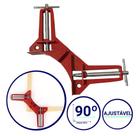 Grampo Sargento Angular 90 Graus 75mm Esquadro Marcenaria Vidraceiro Cantoneira Madeira Metal Vidro