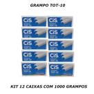 Grampo tot-10 kit 12 caixas com 1000 unidades - cis Grampo tot-10 kit 12 caixas com 1000 unidades - cis
