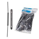Grampo Trilho Plástic Preto 50un Dello Pasta Suspensa Papel