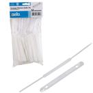 Grampo Trilho Plástico Dello Dellofix c/50 Unidades Branco