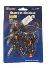 Grampos Multiuso De Plastico 2'' Kit Com 4 Pecas Na Cartela Grampos Multiuso De Plastico 2'' Kit Com 4 Pecas Na Cartela