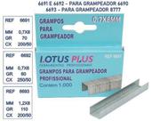 Grampos para grampeador profissional c/1000 ( 6mm / 8mm) lotus ref.: 6692 / 6691.