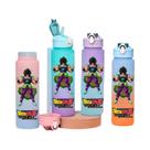 Grande Capacidade 750 Ml Dragon Ball Son Goku Gohan Gradiente Palha Garrafa De Água Portátil