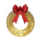 Grande Guirlanda De Natal Artificial Com Luzes LED Transparentes Brancas Quentes Para Porta
