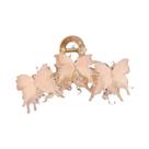 Grande Presilha De Cabelo Borboleta Rosa De 15CM Para Cabelos Grossos, Acessório Feminino Para Rabo