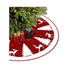 Grande Saia Para Árvore De Natal 90/120cm Com Boneco De Neve, Rena E Floco De Neve - Decoração De Grande Saia Para Árvore De Natal 90/120cm Com Boneco De Neve, Rena E Floco De Neve - Decoração De
