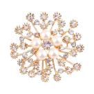 Grande strass pérola floco de neve broches natal neve broche cristal pino feminino moda jóias Grande strass pérola floco de neve broches natal neve broche cristal pino feminino moda jóias