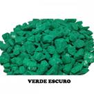 Granilha de quartzo para decoração 950g - verde escuro