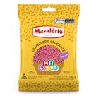 Granulado Crocante Rosa 120g Mavalério para Decoração de Doces
