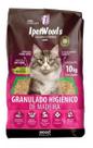Granulado de madeira para gatos 10kgs ipetwoods