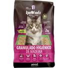 Granulado higiênco de madeira ipetwoods para gatos