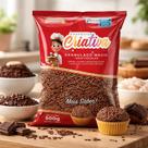 Granulado KiKakau Chocolate Escuro 500g para Confeitaria e Decoração de Bolos Granulado KiKakau Chocolate Escuro 500g para Confeitaria e Decoração de Bolos