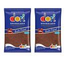 Granulado Macio Sabor Chocolate P/ Cobertura Kit 2 Unid 1kg