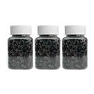 Grânulos de silicone para extensões de cabelo 1500 unidades AMGPT Black 5mm