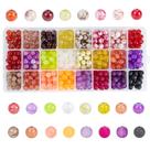 Grânulos de vidro PH PandaHall 720 unidades de cristal laranja de 8 mm Grânulos de vidro PH PandaHall 720 unidades de cristal laranja de 8 mm