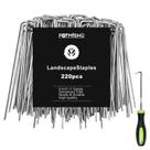 Grapas para Paisaje FOTMISHU 15 cm 220 piezas Estacas de Jardín Galvanizadas