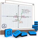 Graph White Board Scribbledo, pacote com 12, apagável a seco, 23x30cm com borrachas