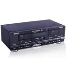 Gravação de música doméstica Dual Cassette Deck Pyle 110V/220V Gravação de música doméstica Dual Cassette Deck Pyle 110V/220V