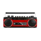 Gravador de Leitor de Cassetes Boombox Riptunes Bluetooth Vermelho