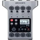 Gravador de podcast multifaixa portátil Zoom Podtrak P4, cor cinza
