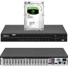 Gravador de vídeo de câmaras de segurança Intelbras MHDX 1232 de 32 canais
