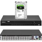 Gravador de vídeo de câmeras de segurança Intelbras MHDX 1232 de 32 canais c/hd 6tb