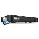 Gravador de vídeo digital ZOSI 5MP Lite 8CH 1080p 2TB HDD
