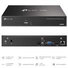 Gravador De Vídeo em Rede POE De 4 Canais VIGI NVR1004H4P TPLINK TPN0400 CorPreto