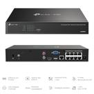 Gravador De Vídeo em Rede POE DE 8 Canais VIGI NVR1008H8MP TPLINK TPN0354 CorPreto