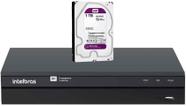 Gravador De Vídeo Ip Nvr 16 Canais 4k Invd 1016 Intelbras 1tb Purple