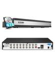 Gravador DVR de segurança de vídeo ZOSI 3K Lite H.265+ 16CH 4TB HDD