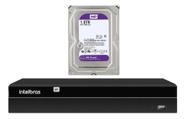 Gravador Ip Nvr 4 Canais Poe Nvd 1404 P + Hd 1 Tb Purple Intelbras