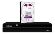 Gravador Ip Nvr 4 Canais Poe Nvd 1404 P + Hd 2 Tb Purple Intelbras