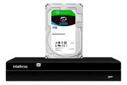Gravador Ip Nvr 8 Canais 4k Poe Nvd 1408 P Intelbras Com Hd 1tb