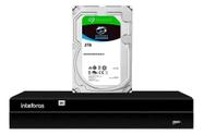 Gravador Ip Nvr 8 Canais 4k Poe Nvd 1408 P Intelbras Com Hd 2tb