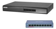 Gravador Nvr Ds-7108ni-q1/m + Switch Ds-3e0109p-e