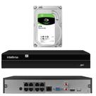 Gravador Nvr Intelbras P/ 08 Câmeras Ip Nvd 1408p Poe 4k 110V/220V com hd 2tb Gravador Nvr Intelbras P/ 08 Câmeras Ip Nvd 1408p Poe 4k 110V/220V com hd 2tb