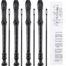 Gravador SANNIX, 8 furos, estilo alemão, soprano, para iniciantes, pacote com 4