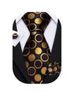 Gravata Barry.Wang Silk Polka Dot 150 cm com abotoaduras