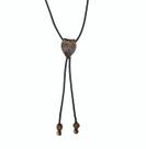 Gravata bolo tie folha