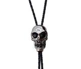Gravata bolo tie skull black