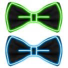 Gravata borboleta LED de néon Hercicy Light up para homens, mulheres e crianças, festas
