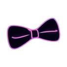 Gravata Borboleta LED Masculina Luminosa Neon Com Fio EL Para Festas, Halloween, Natal, Decoração De
