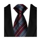 Gravata Clássica Masculina De Negócios 8CM Com Estampa Xadrez E Listras Jacquard Luxuosa Para Noivos