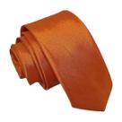 Gravata de Cetim Slim Terracota