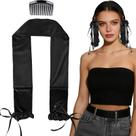 Gravata Heatless Curling Scrunchie Liegaio Sleepie preta