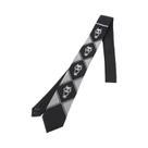 Gravata Jacquard Masculina 145cm Com Estampa De Crânio De Demônio JoJo Kira Yoshikage Cosplay Marrom Gravata Jacquard Masculina 145cm Com Estampa De Crânio De Demônio JoJo Kira Yoshikage Cosplay Marrom