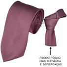 Gravata Marrom Café Tecido Fosco para Padrinhos e Eventos Casamento